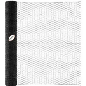 Zwart zeskantgaas 13/1.0, 1.00 m x 5 meter